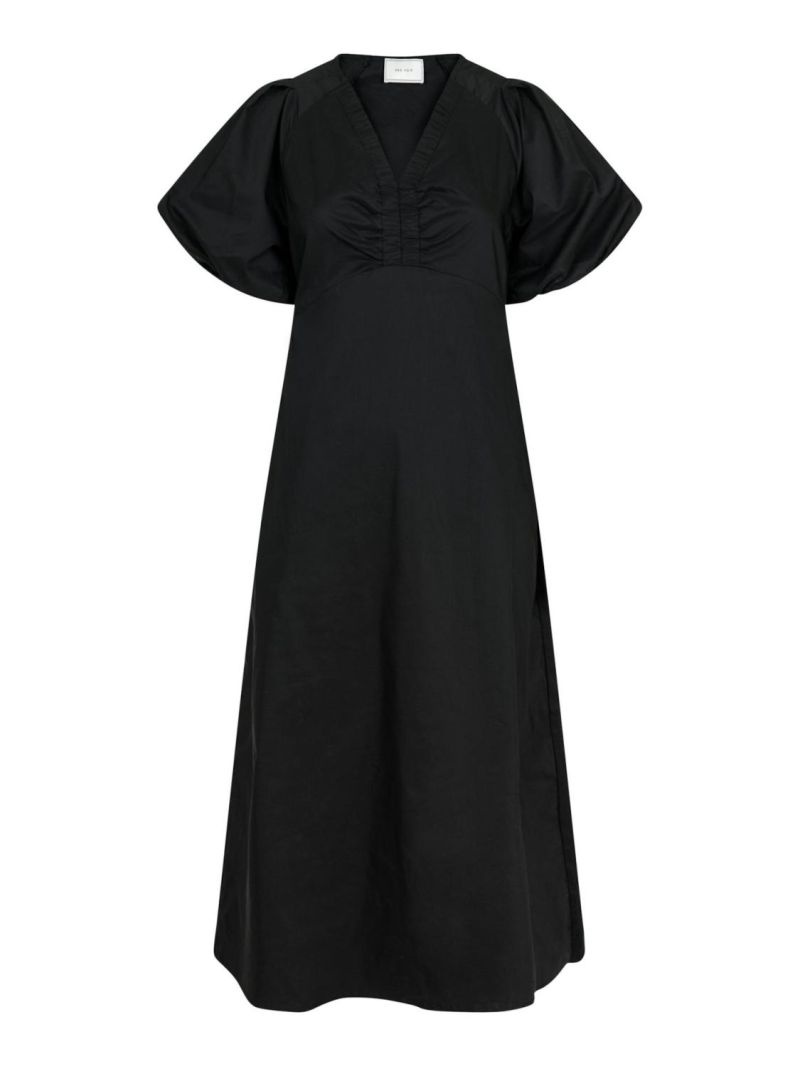 Illana Poplin Dress Black