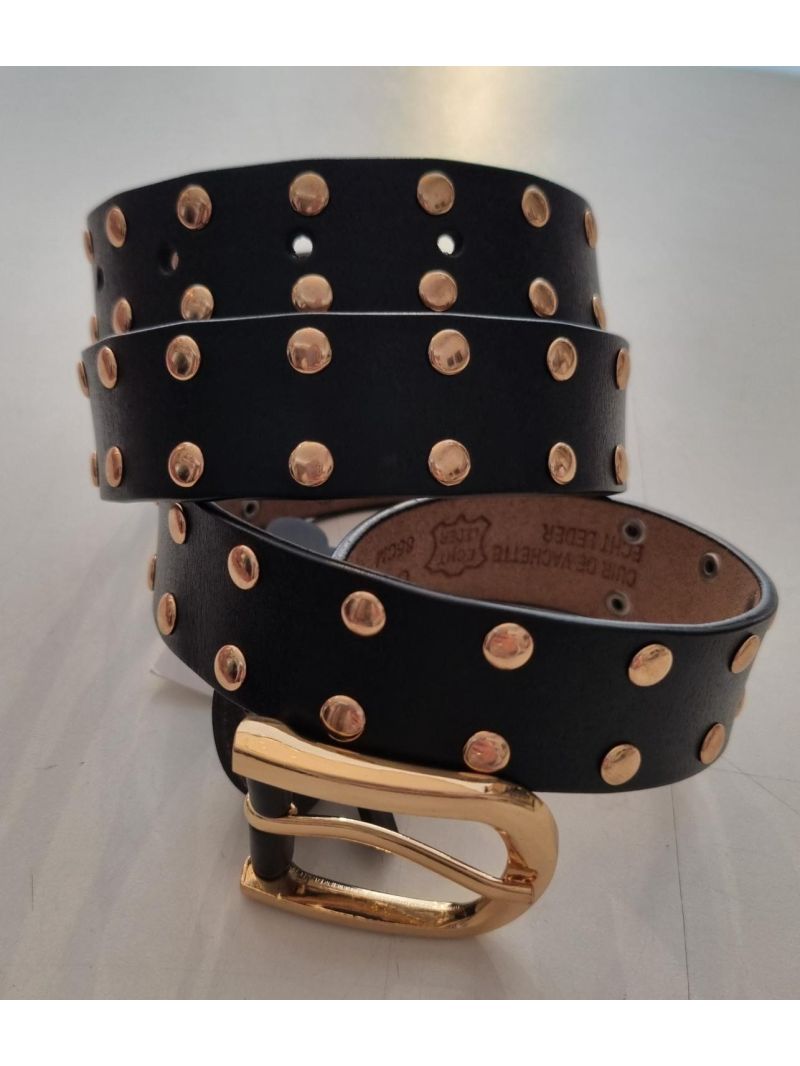 Bälte med nitar Svart