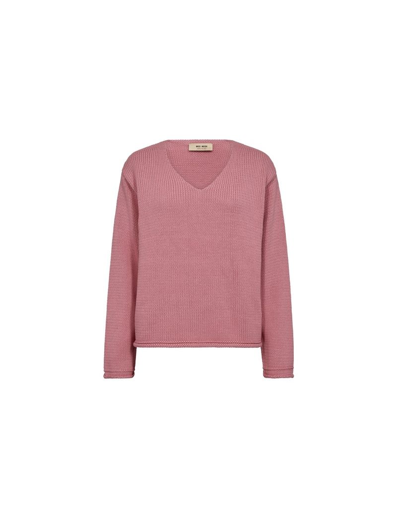 MMBine LS V-neck Knit Cashmere Rose