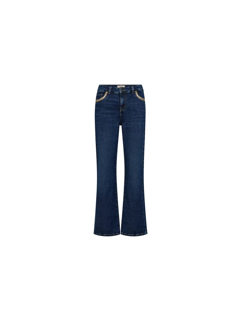 MMCecilia Pearl Jeans Dark Blue