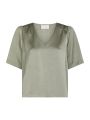 Largo Heavy Sateen Blouse Smoke Green
