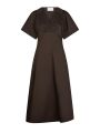 Illana Poplin Dress Chocolate