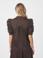 Roella Poplin Blouse Chocolate