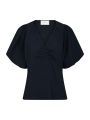 Irina Structure Blouse Navy