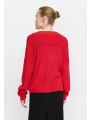 SRMushi V-neck knit Röd