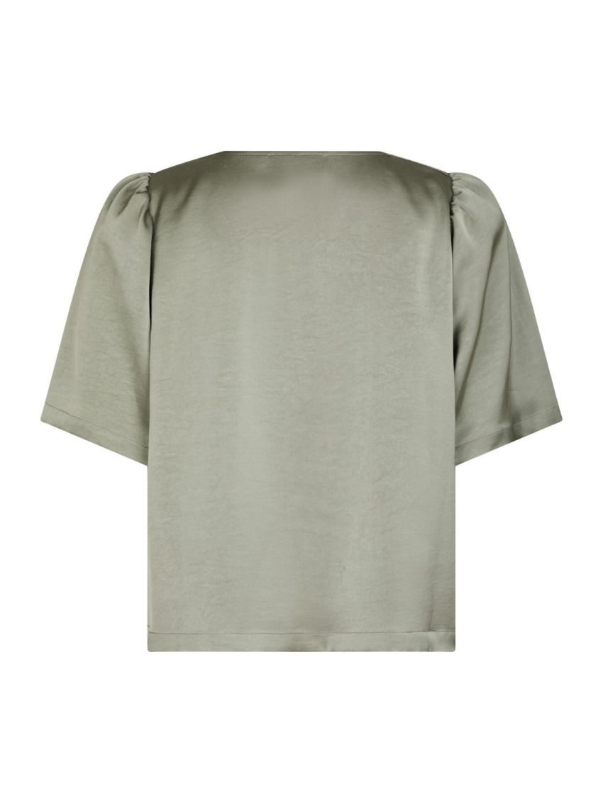 Largo Heavy Sateen Blouse Smoke Green
