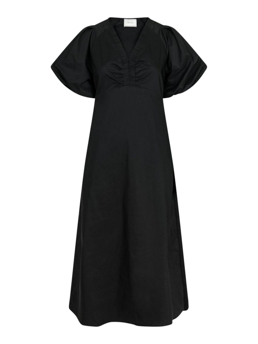 Illana Poplin Dress Black
