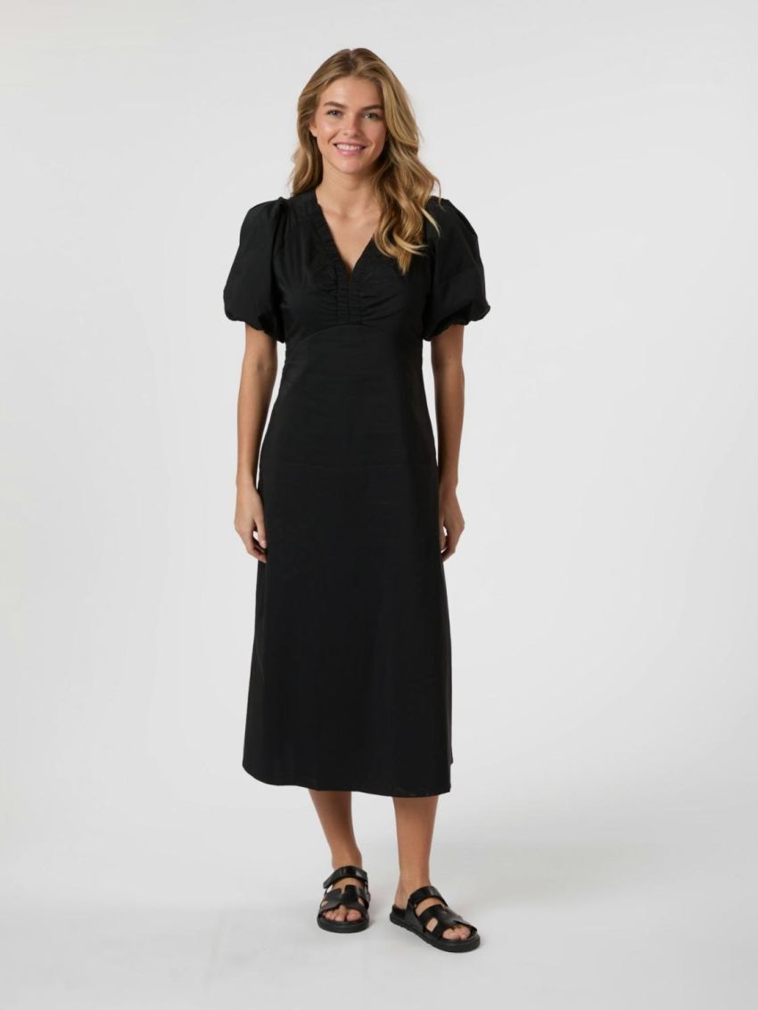 Illana Poplin Dress Black