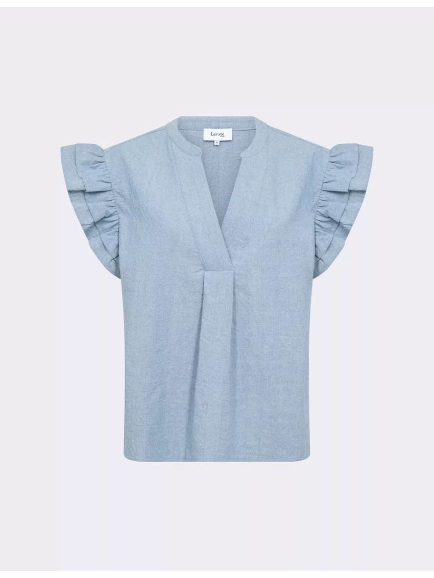 LR-Lennon 2 Top Blue Cotton