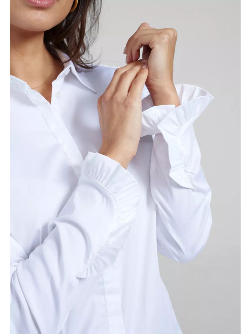 Mattie Flip Shirt White