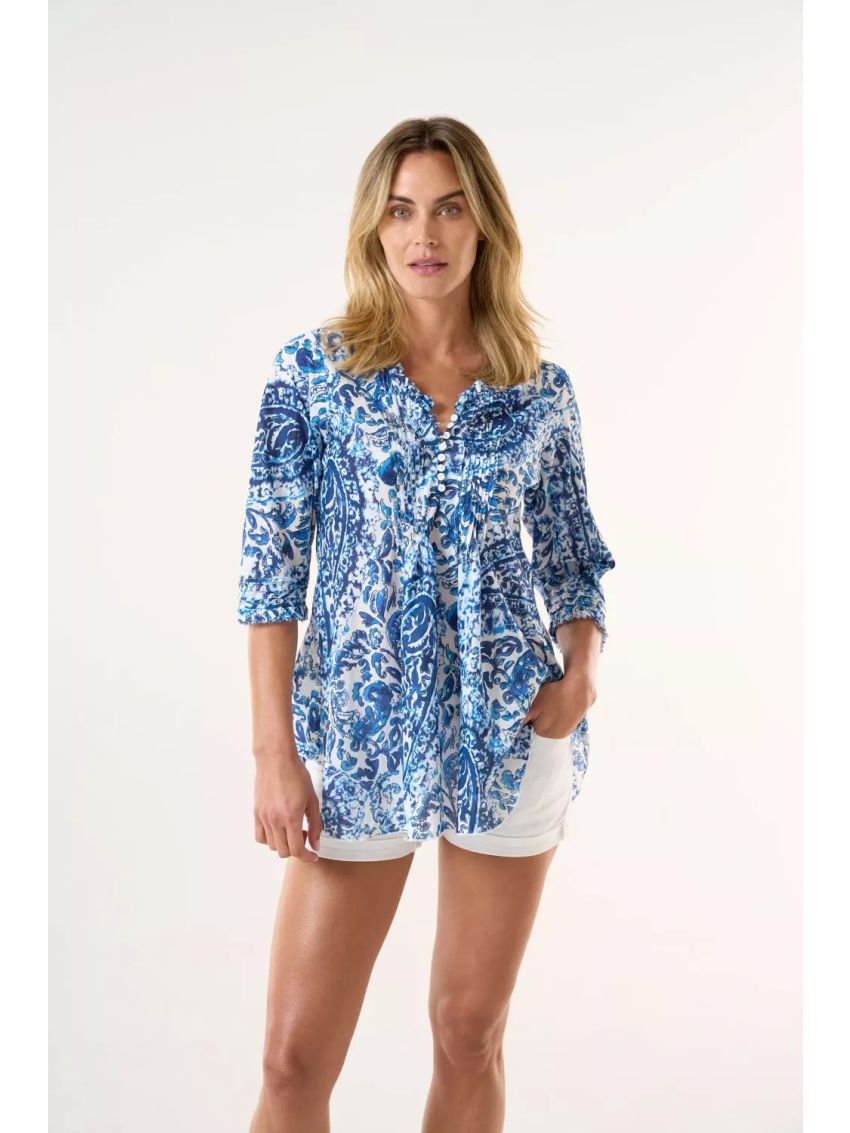 Hydra Poppy Top Navy