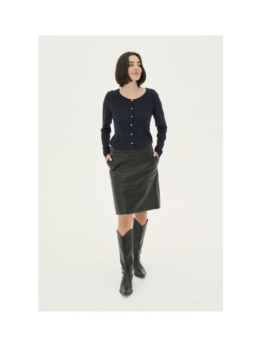 CUberta Leather Skirt