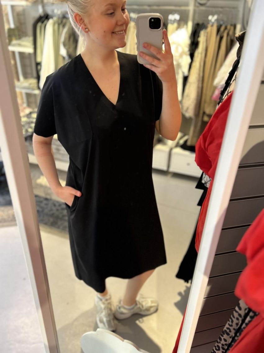 Klänning Kortärm Svart