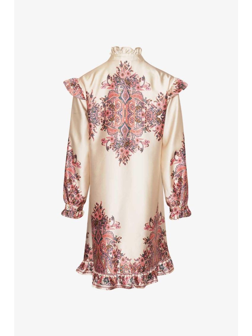 Reno Ruby Ruffle Dress Drusella Print