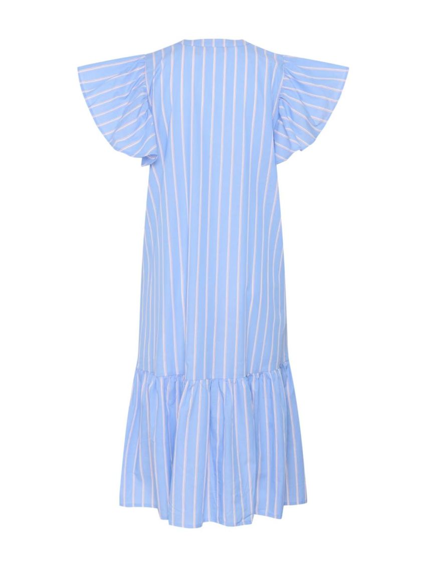 CUvelo Long Dress Blue Stripe