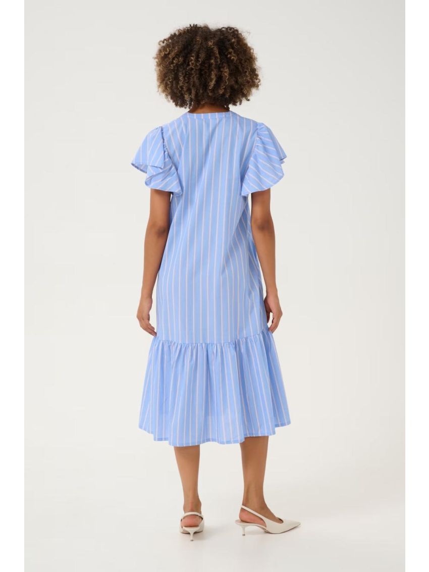 CUvelo Long Dress Blue Stripe