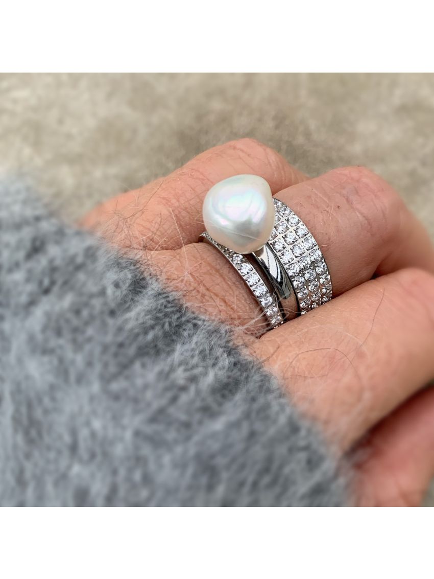 CROWN RING CLEAR/STEEL